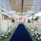 3x15Ft Blue Aisle Runner for Wedding Ceremony Party Aisle Carpet Decoration