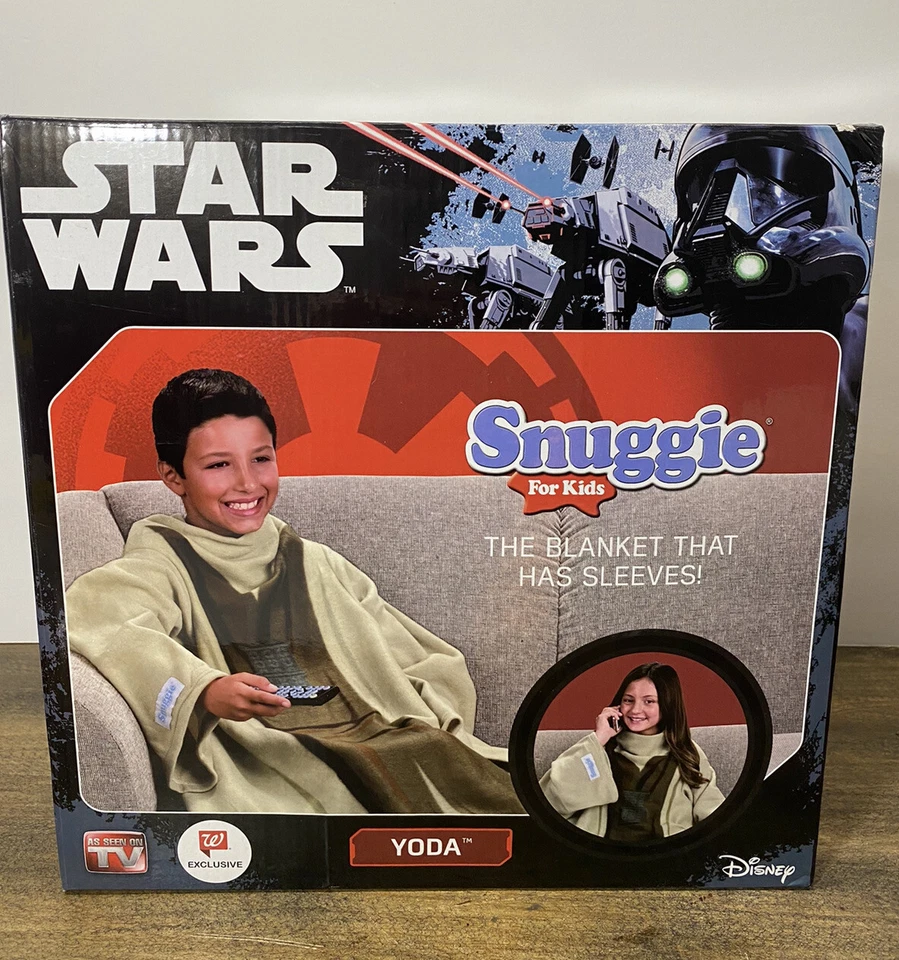 Star Wars NIÑOS YODA CÓMODO MANTA NUEVA CON MANGAS suave polar MANOS LIBRES Foto 1 de 4