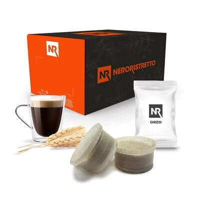 100 Cialde Capsule Orzo Compatibili Lavazza Espresso Point Neroristretto