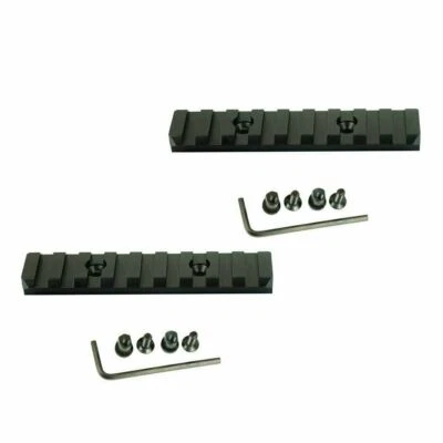 WEST LAKE TACTICAL 2 PCS 4" Keymod 9 Slots - Picatinny Weaver Aluminum Rail Section