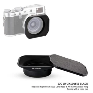 Metal Lens Hood + Adapter Ring + Hood Cap for Fujifilm X100V X100VI X100T X100S - Picture 1 of 10