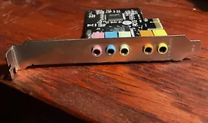 PCIe Sound Card PCI-E X1 CMI8738 Chip 32/64 Bit Stereo 5.1 Channrm USA Seller - Picture 1 of 2