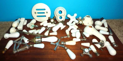 Lot Porcelain Antique Plumbing Fixtures/Parts - Image 1 of 4