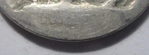 1913-s Buffalo Nickel Type 1 Raised Mound CLEAR "S" Mintmark No Date - Afbeelding 1 van 3