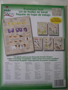 Karo Volkskunst Einstrich Arbeitsblatt Packung 1004 Vögel Schmetterlinge Bienen - Bild 1 von 5