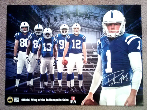INDIANAPOLIS COLTS 2014 BW3 STARS POSTER - PAT MCAFEE, LUCK, HILTON, MORE - MINT Cover