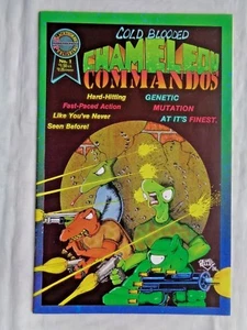 Cold Blooded Chameleon Commandos No 1 August 1986 Blackthorne 1st Print NM (9.4) - Picture 1 of 8