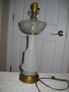 Table Lamp, 19" To The Socket, 1950’s, Working, 3Way, Shipping With Harp, As Is - Picture 1 of 9