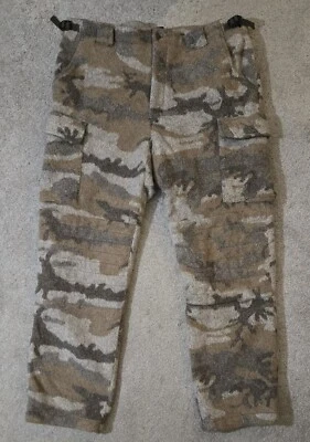 Cabela's Mens Outfitter Gear Heavy Wooltimate Lined Camo Hunting Pants 40 Reg. - Image 1 of 4