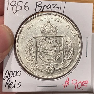 Brazil 1856 2000 Reis - Picture 1 of 6