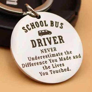School Bus Driver Gift, Bus Driver Appreciation Keychain Lives you touched - Picture 1 of 1