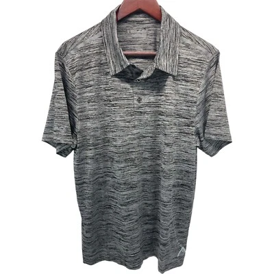 Head Men’s Large Gray Athletic Tennis Golf Polo Shirt Reflective Logo - Image 1 of 4