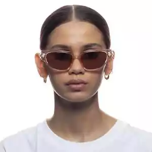 Le Specs x Missoma Serpens Link Sunglasses Rose Pearl Cat-Eye Chic Summer - Picture 1 of 5