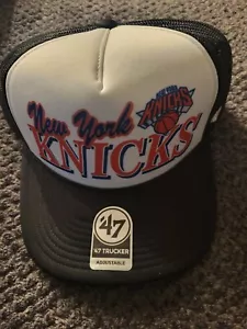 New York Knicks Basketball Mens Trucker 47 Snapback Hat - Picture 1 of 5