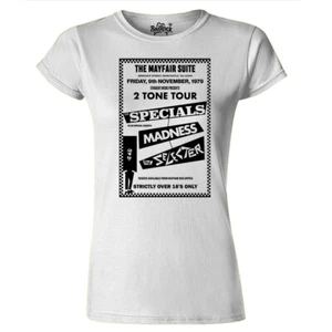 Womens  2 Tone Tour  v2 Ska T Shirt Specials Madness Selecter - Picture 1 of 2