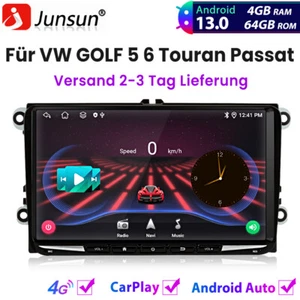 4+64G Für VW GOLF 5 6 Touran Passat EOS POLO Caddy Carplay Autoradio Android GPS - Bild 1 von 13