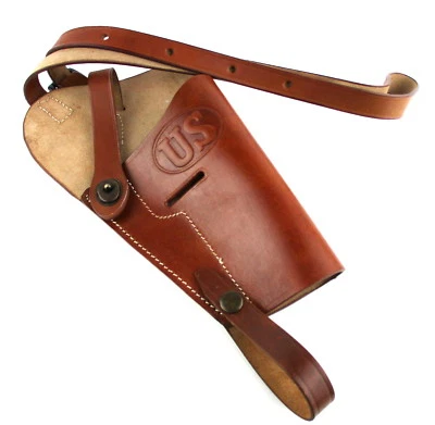 DER PANZERBÄR UG US. Army Holster Gürtelholster M3 WWII Colt1911 Schulterholster braun