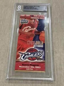 2003 CAVS NUGGETS 11/5 FULL TICKET LEBRON JAMES NBA HOME DEBUT COMMEMORATIVE BGS - Picture 1 of 3