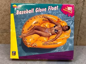 NEU Vintage Sunco Baseball Handschuh Schwimmer aufblasbarer Pool 1998 74 Zoll VERSIEGELT - Bild 1 von 4