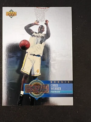 1993-94 Upper Deck Box Set Holojam Chris Webber #H28 Rookie RC HOF - Image 1 of 2