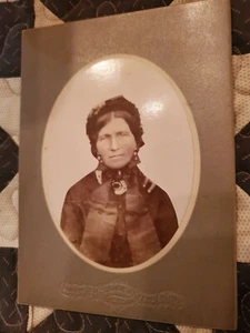 Antique Photo of Woman 4 1/2x 6 Bleumensteil & Smith Charles Citi IOWA - Picture 1 of 4