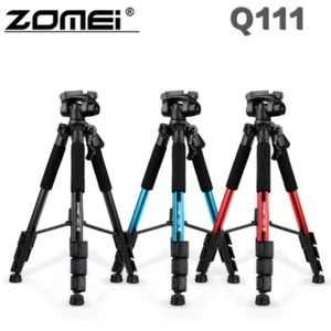 ZOMEI Q-111 Pro Travel Aluminium Tripod monopod&Ball Head for DSLR Camera - Picture 1 of 15