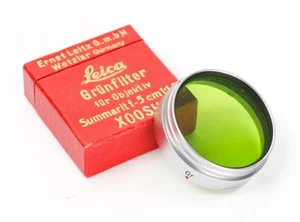 Leica Leitz XOOSH Lens Green Filter for Summarit 1.5/5cm with Box No.0626 - Picture 1 of 4