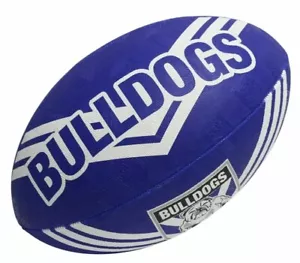 42503 CANTERBURY BULLDOGS NRL LOGO FULL SIZE 5 LARGE FOOTBALL FOOT BALL FOOTY - Bild 1 von 1