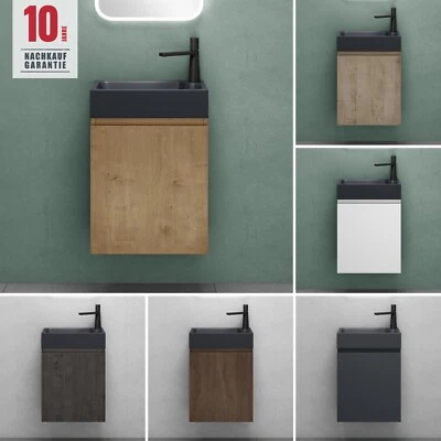 Badmöbel set Gäste Wc Waschbeckenunterschrank Waschtisch mit Unterschrank P02 - Bild 1 von 4