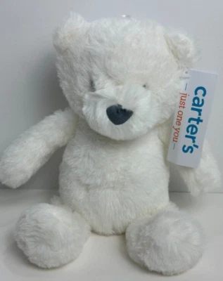 Carters Just One You White Polar Teddy Bear Plush Baby Toy Stuffed Animal 68450 - Image 1 of 4