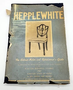 ThriftCHI ~ 1942 Hepplewhite HC Book 18th Century Furniture Sketches SIGNED - Bild 1 von 12
