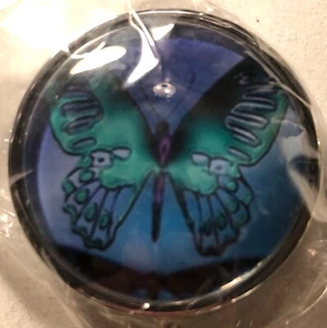Beautiful Blue Butterfly Pillbox BRAND NEW. Medication Storage Container - Picture 1 of 4
