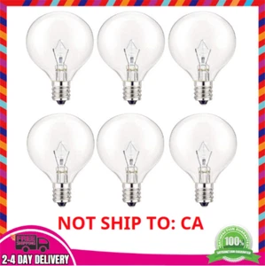 SerBion 40 Watt Light Bulbs E12 Candelabra Base 120Volt Round Light Bulb for Cha - Picture 1 of 10