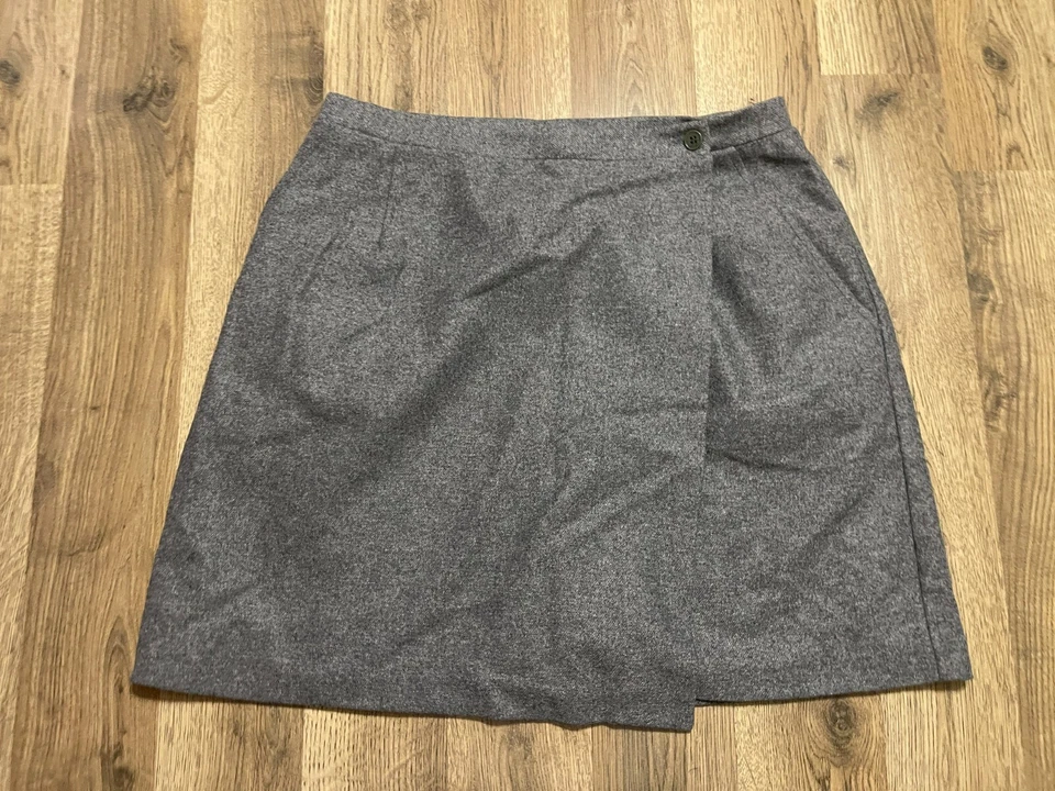 The Limited Skirt, Women's Size 10, Gray, Wool Blend, Mini - Image 1 of 4