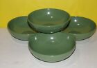 Set of 4 ~ Pier 1 Essentials Sage Olive Green 7" Stoneware Cereal Bowls Ring