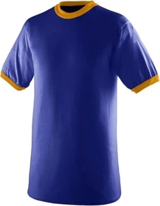 Augusta Ringer Tee Men’s XL NEW Purple Gold Retro 70s Style Unworn T-Shirt - Picture 1 of 4