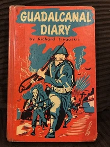 Guadalcanal Diary by Richard Tregaskis 1955 HB Random House Ex-Library WW2 - Picture 1 of 11