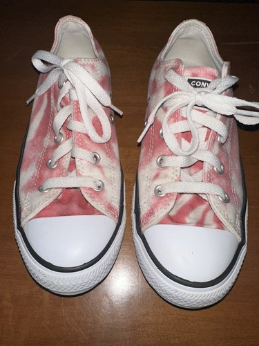 Converse All Star Junior rosa bianco tinta unita taglia 2