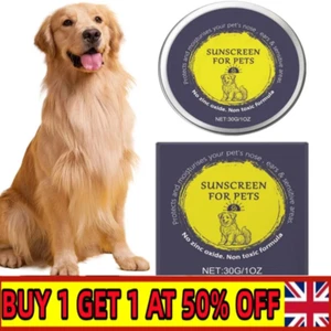 Dog Cat Sunscreen SPF 50, Natural Dog Cat Sun Cream Moisturising Sun Protection - Picture 1 of 12