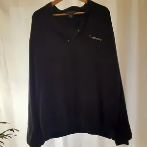 Herren XL Chase Edwards Vintage Pepsico Golf Windbreaker Pull Over gefüttert Dark Navy - Bild 1 von 9