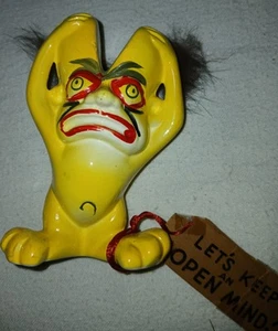 1960's Ceramic OPEN MIND Monster - Picture 1 of 3