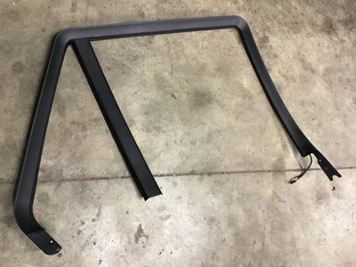 BMW X5 2005 00-06 puerta trasera izquierda lado del conductor moldura de ventana de plástico negro envío gratuito Foto 1 de 2