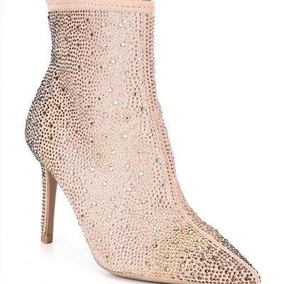 NWD Carvela Lovebird Champagne Gold Embellished Booties Ankle Boots Shoes 41 11 - Image 1 of 4