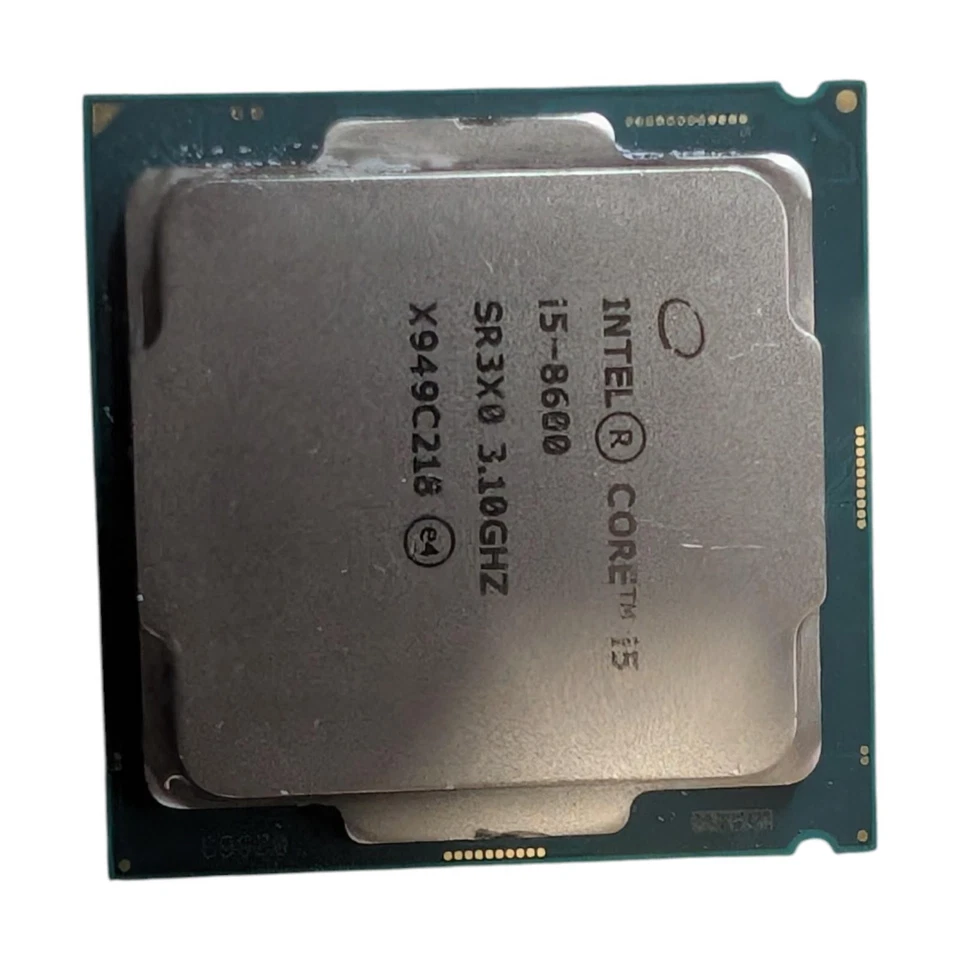 Intel Core i5-8600 3.10GHz LGA1151/Socket 6 Core 9MB CPU Desktop Processor SR3X0 - Image 1 of 3