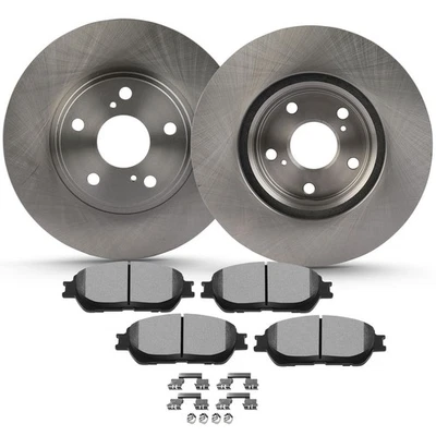 Rotores de freno y pastillas de freno de discos sólidos delanteros para Lexus ES330 ES300 2003-2006 Foto 1 de 4