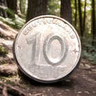 10 Pfennig DDR 1952 A / Jäger 1507 / Hammer und Zirkel / sehr schön-vorzüglich