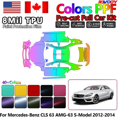 Película de protección de pintura PPF para Mercedes-Benz CLS 63 AMG-63 modelo S 2012-2014 Foto 1 de 4