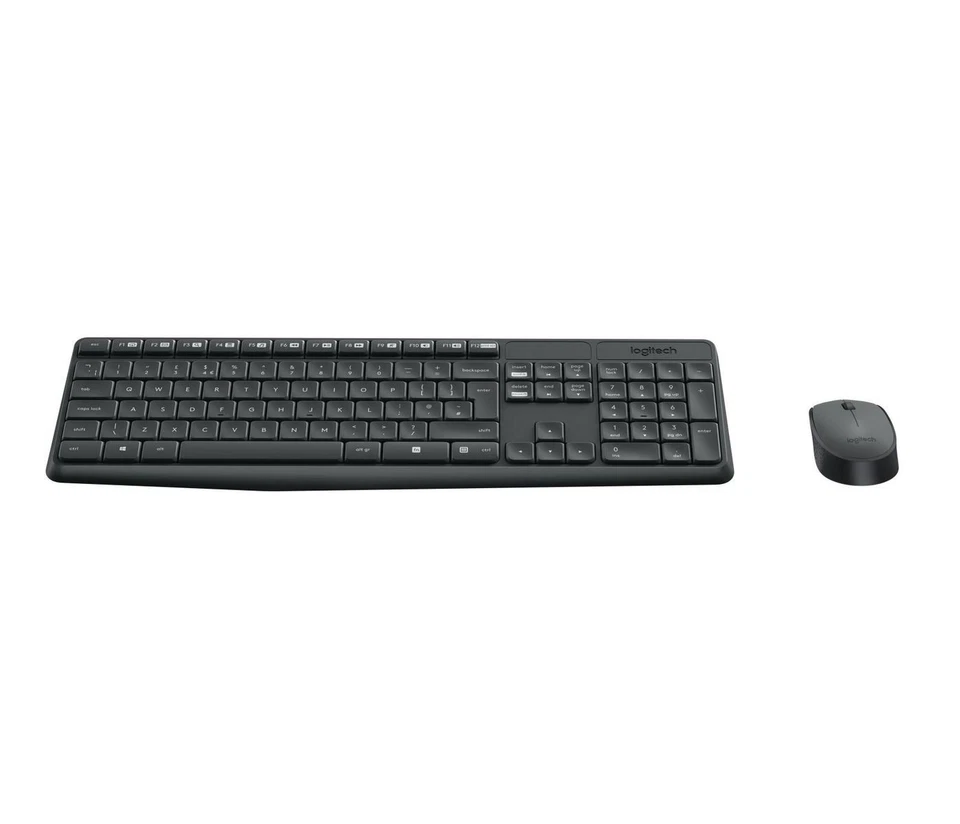 Logitech Wireless Keyboard Mouse MK235 black 920-007905 3(BID208108)