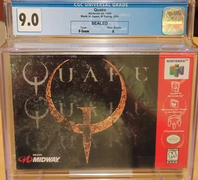 Quake 64 NINTENDO 64 N64 NUEVO PRECINTADO GRADUADO CGC 9.0 A Foto 1 de 4