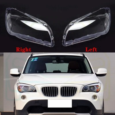 LH&RH side Headlight Lens Cover + Sealant Glue Fit For BMW X1 E84 2013-2015  - Image 1 of 4
